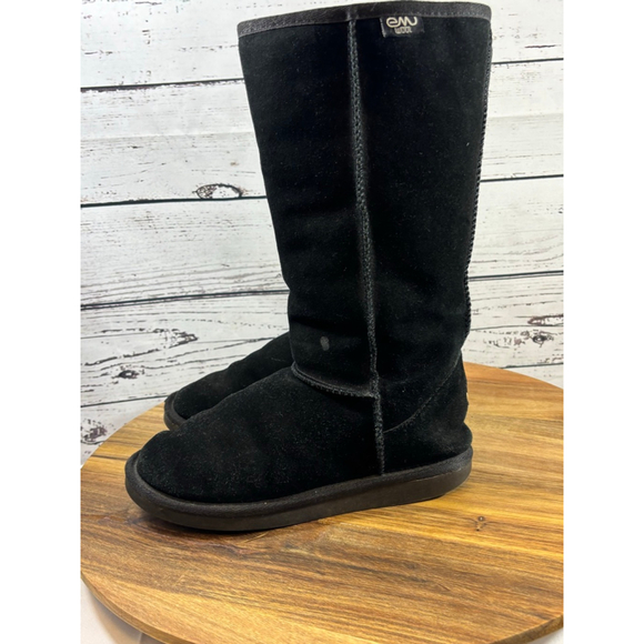 Women's EMU Australia Black Suede Winter Boots US 6 - Picture 5 of 16